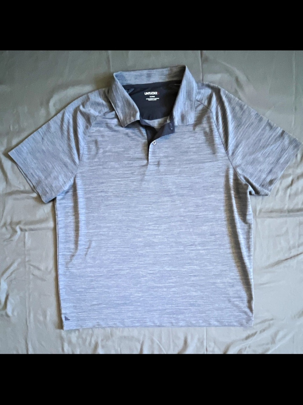 UNTUCKit Men's Light Gray Heather Performance Polo
